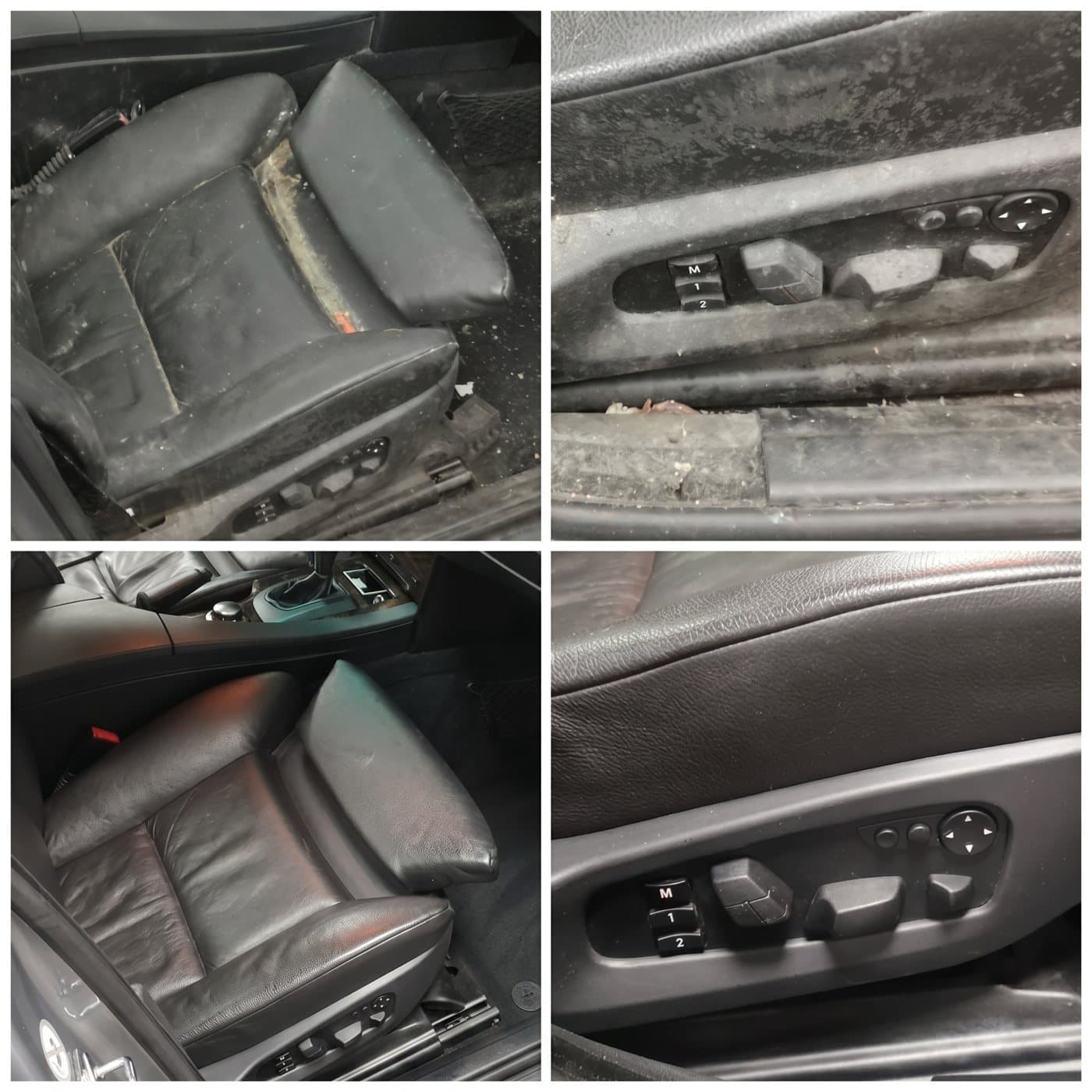 Lederreinigung & -pflege: Vorher und Nachher bei Custom Autospa Berlin